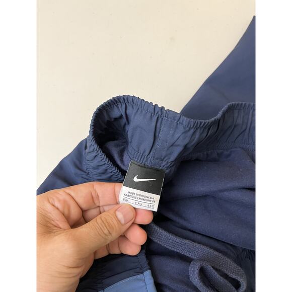 VTG Nike Windbreaker Track Pants 2XL Blue Lined Y2K Baggy 90s Hip Hop Streetwear - Picture 9 of 16